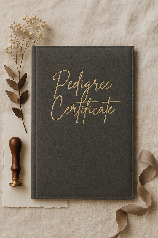 Executive Pedigree Registration Certificate Folder - Slate Noir