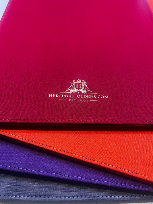Executive Pedigree Registration Certificate Folder - Chrimson Port
